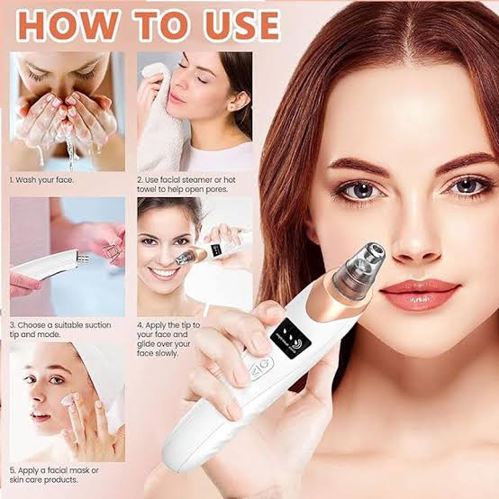 Face Pore Cleaner Blackhead Remover Vacuum Facial Cleaning Beauty Machine