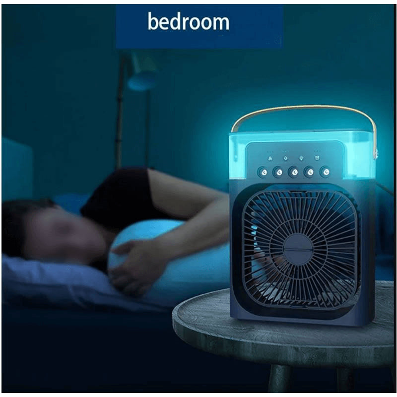 Portable Air Conditioner Fan: Usb Electric Fan With Led Night Light