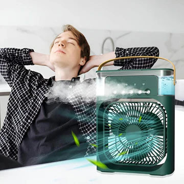 Portable Air Conditioner Fan: Usb Electric Fan With Led Night Light