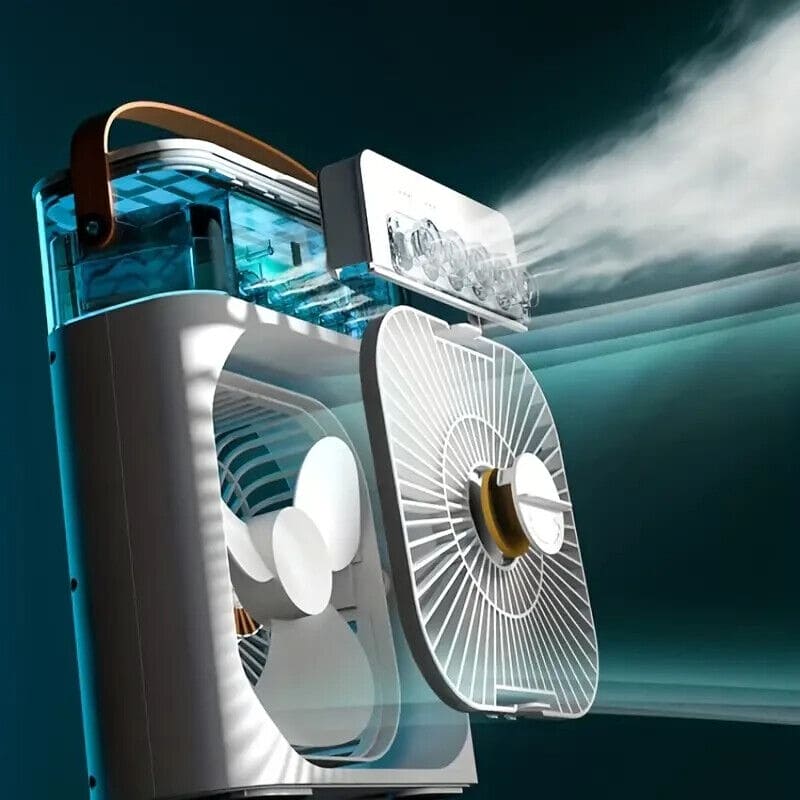 Portable Air Conditioner Fan: Usb Electric Fan With Led Night Light