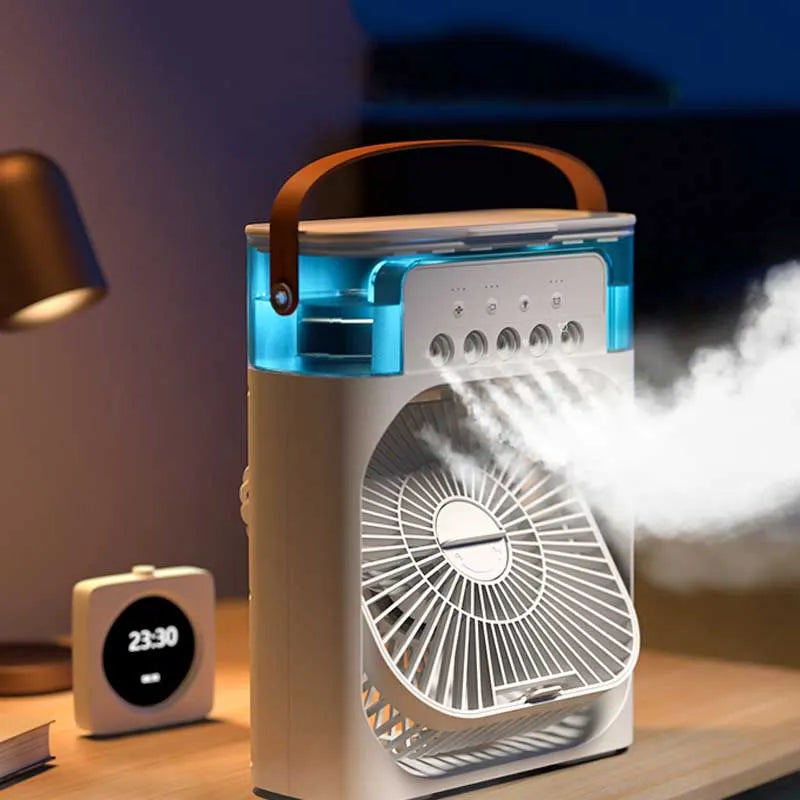Portable Air Conditioner Fan: Usb Electric Fan With Led Night Light